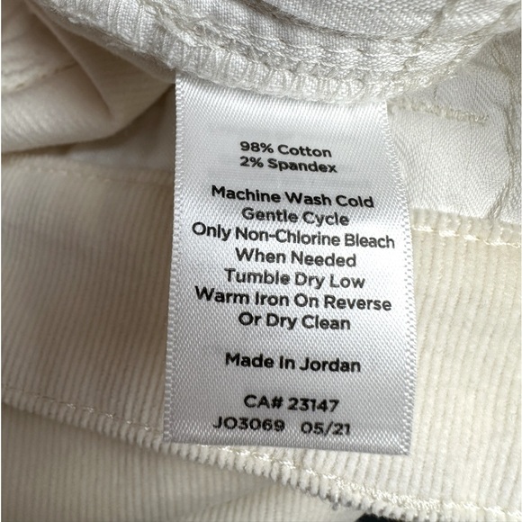 Talbots Women's Corduroy Straight Leg Pants Size 14P 14 Petite Cream NWT! - Picture 7 of 8